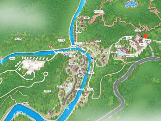 江汉结合景区手绘地图智慧导览和720全景技术，可以让景区更加“动”起来，为游客提供更加身临其境的导览体验。