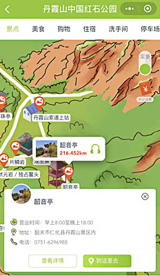 江汉景区手绘地图智慧导览和语音结合，让景区“活”起来